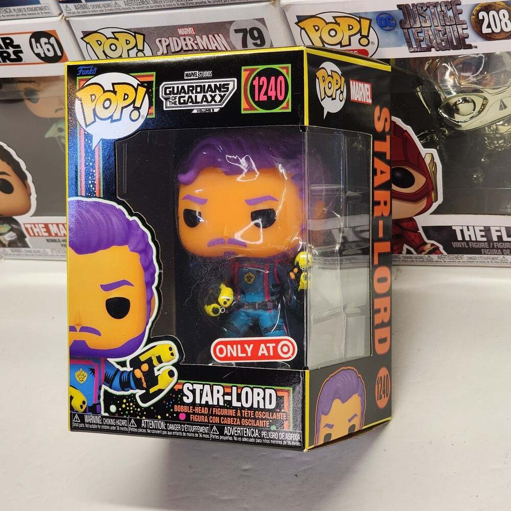 Funko Pop! Vinyl Star-Lord Blacklight #1240 Target Exclusive